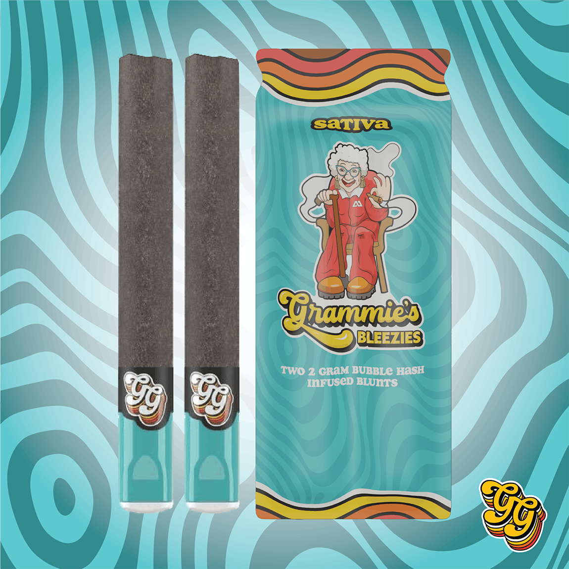 Photograph of product: Grammie's Grams | au chocolat Infused Blunt 2 Pack | Tropicana Cherries | 4g