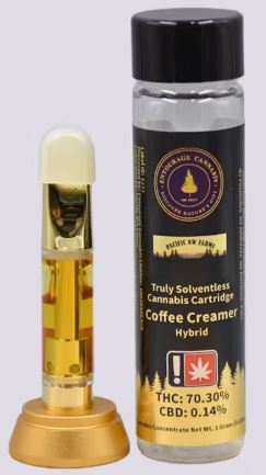 Photograph of product: Live Rosin Cartridge | Strawberry Pie | 1g