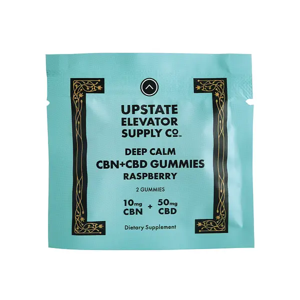 Photograph of product: Sample: Deep Calm CBN + CBD Raspberry Gummy 2ct, 60mg