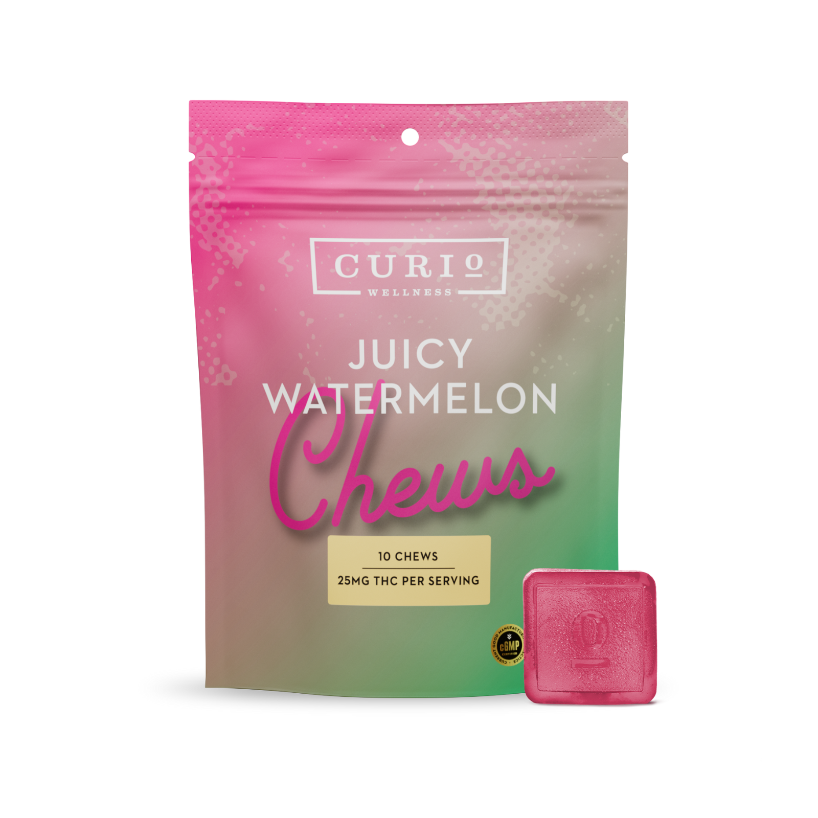 Photograph of product: Juicy Watermelon Chews | 25mg