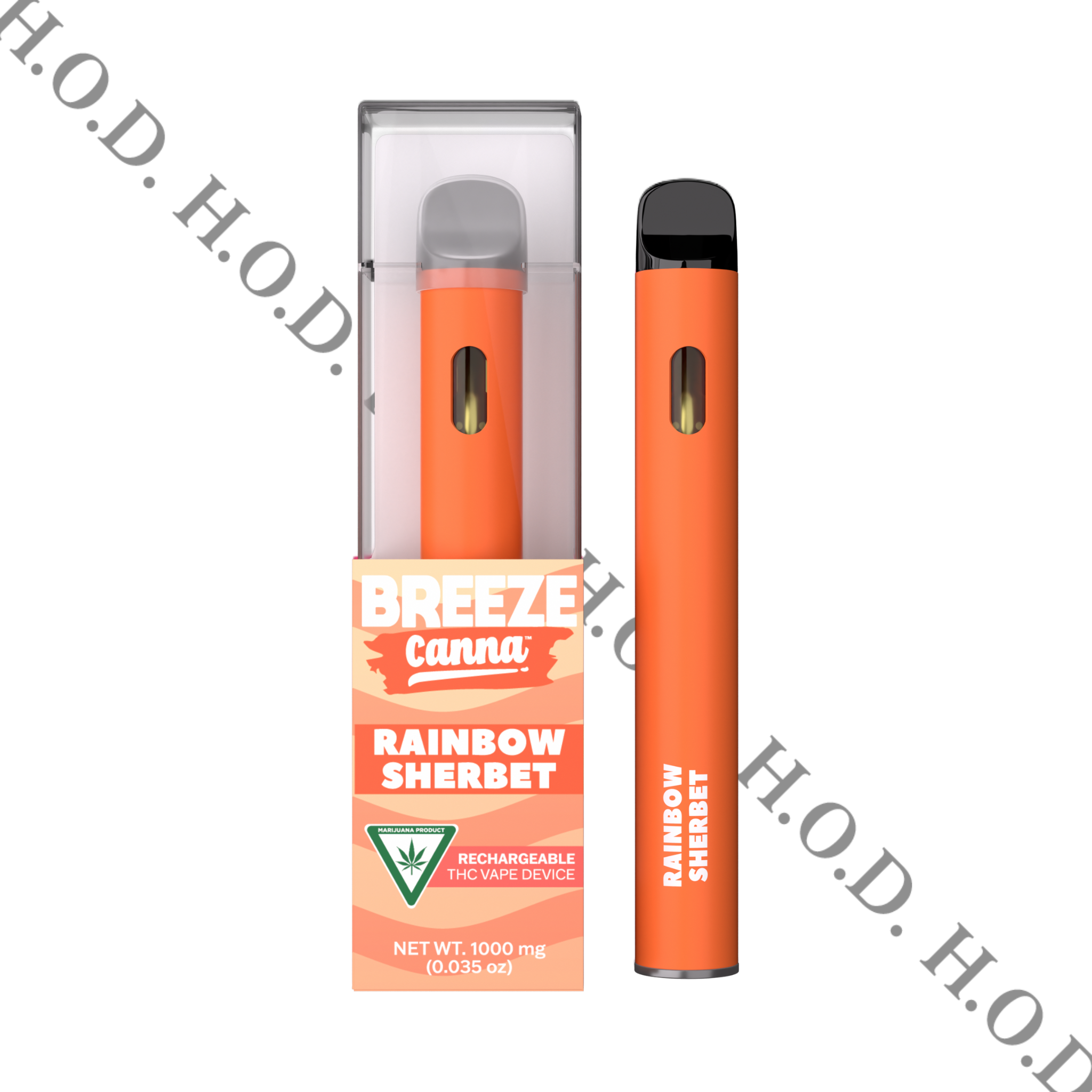 Photograph of product: Breeze Canna Plus Rainbow Sherbet Disposable 1g