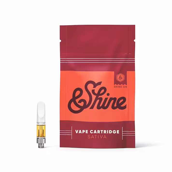 Photograph of product: &Shine  |  Super Sour Diesel  | Vape Carts 1g