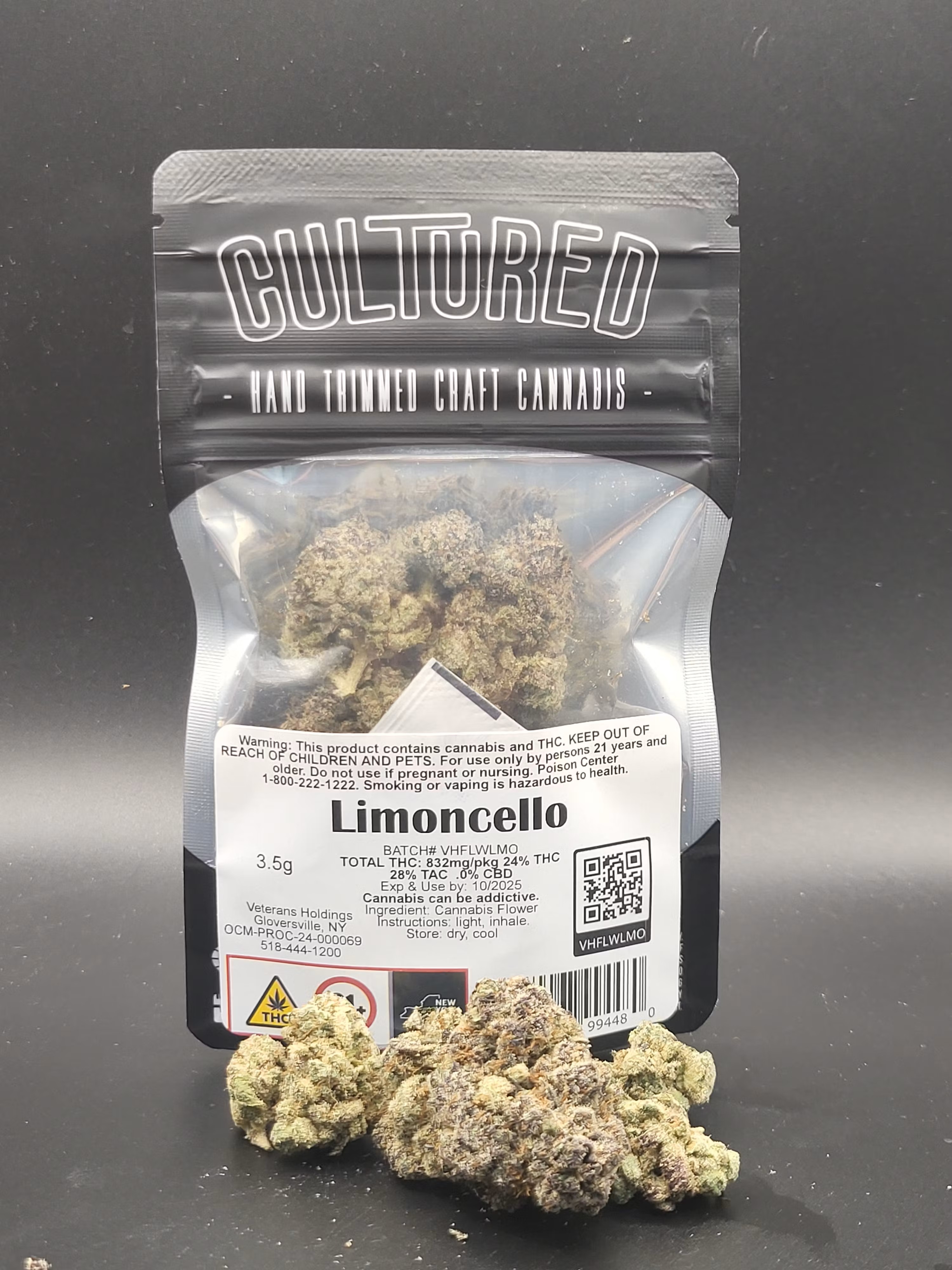 Photograph of product: Cultured | Flower | Limoncello - 3.5g