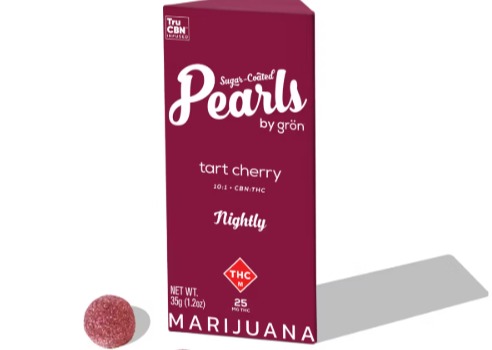 Photograph of product: Pearls - Gummies - 10:1 Tart Cherry Pearls  CBN/TH-oui (25mg) (I) 25mg