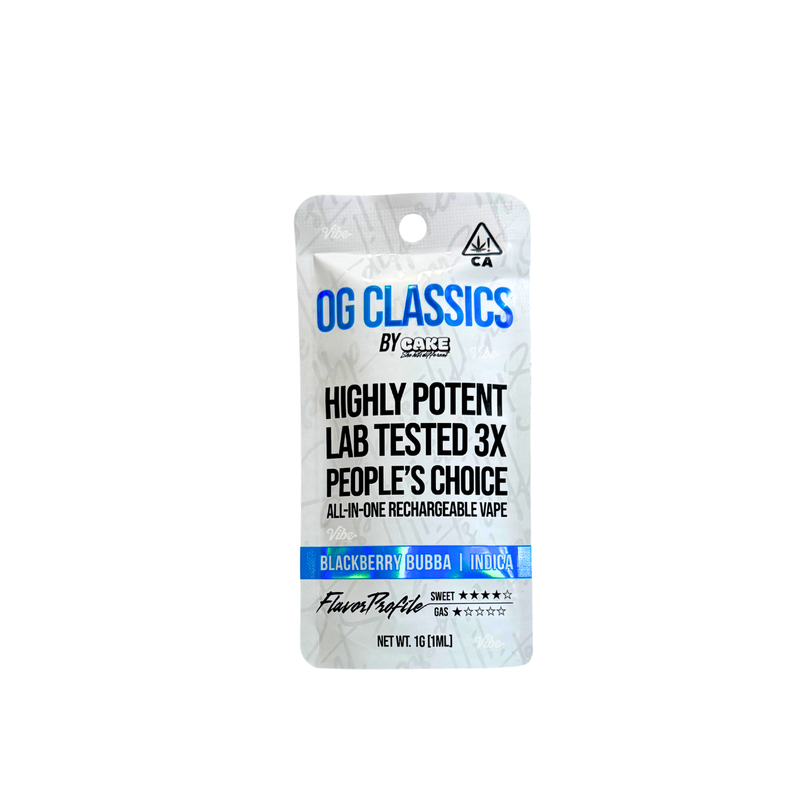 Photograph of product: BLACKBERRY BUBBA OG CLASSICS ALL-IN-ONE