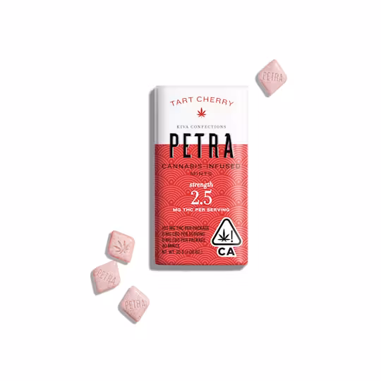 Photograph of product: Kiva | Petra Tart Cherry Mint - 100mg