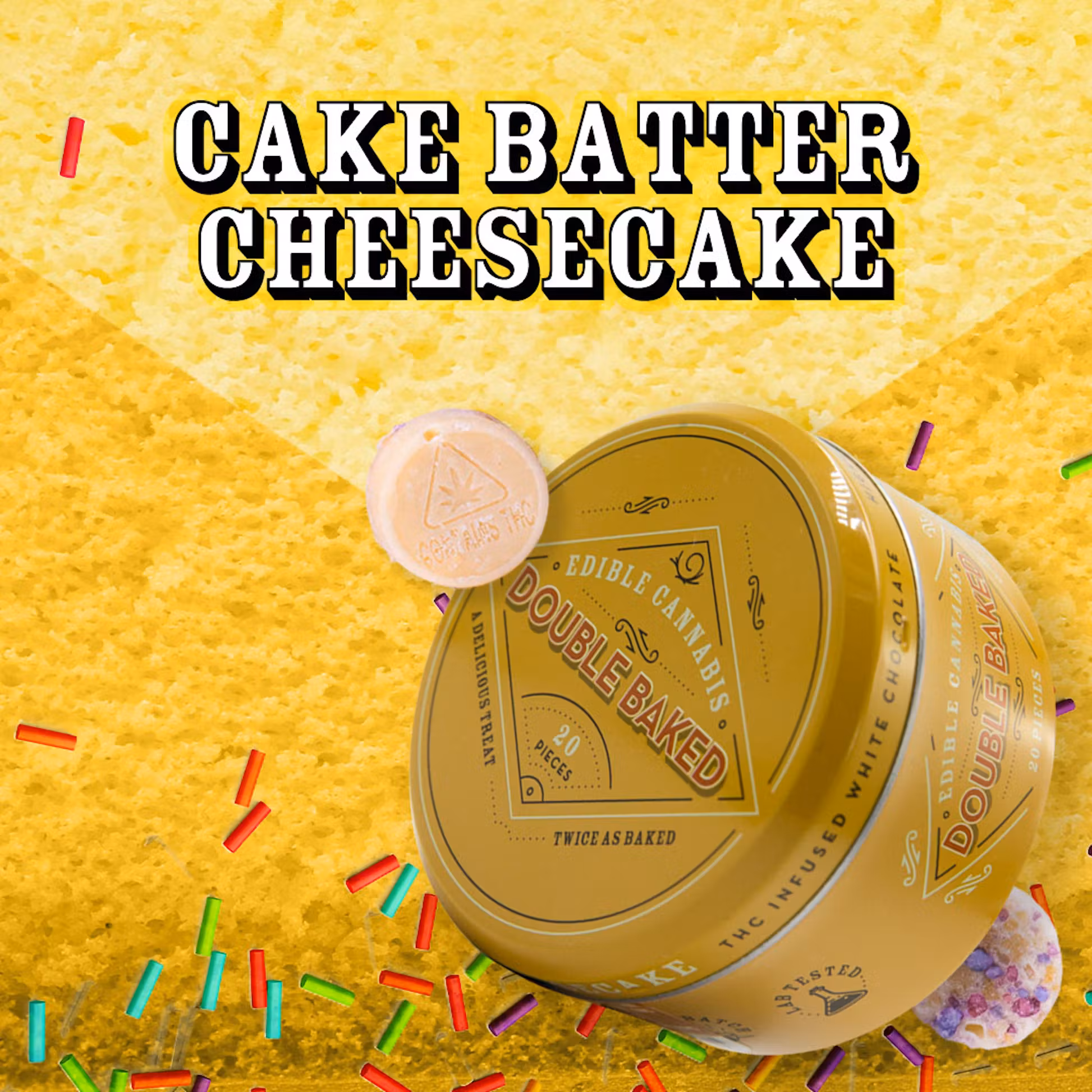 Photograph of product: Cake Batter | RSO | Chocolates | 20pk | Double Baked