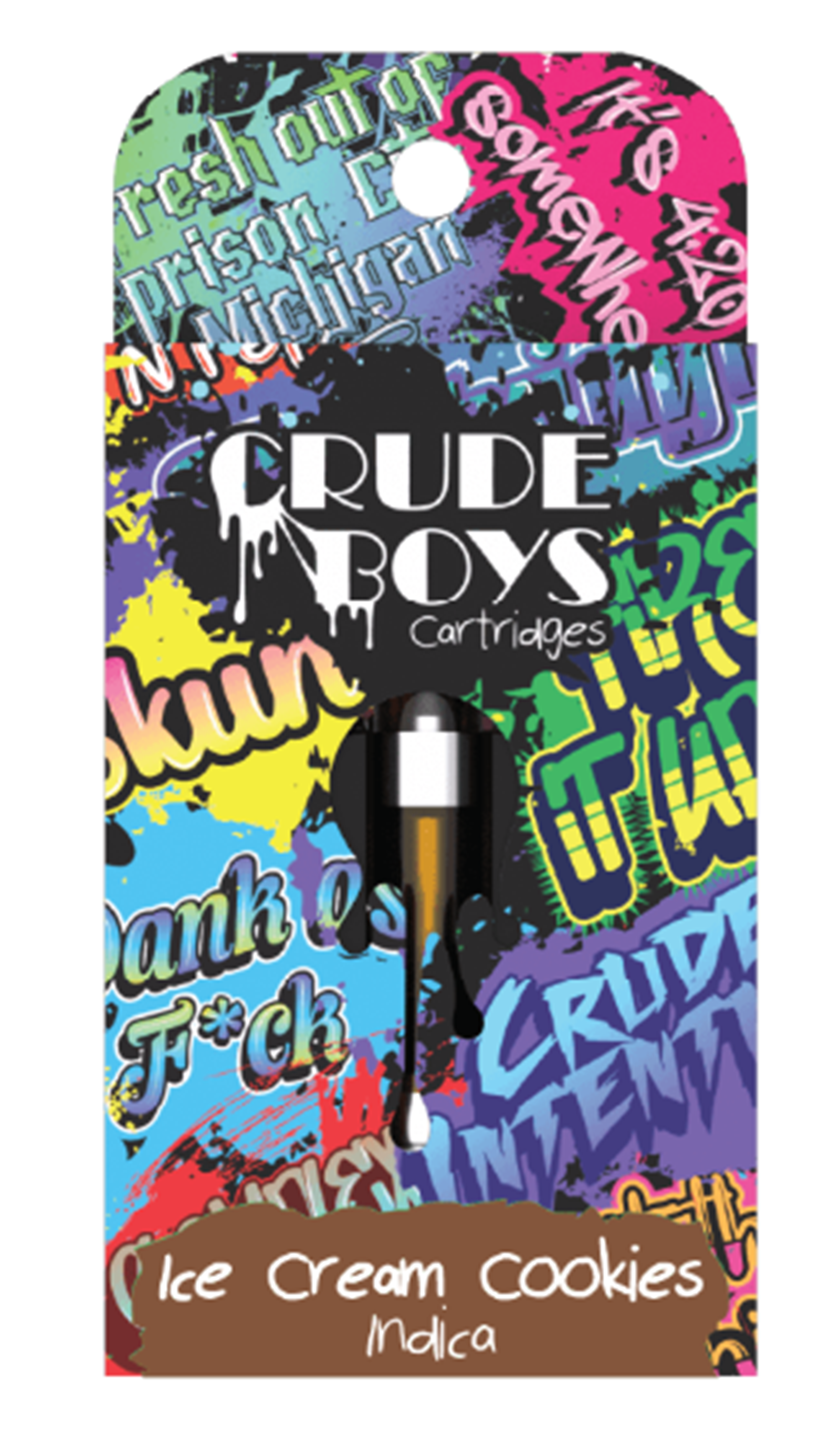 Photograph of product: CRUDE BOYS | ICE CREAM COOKIES | 510 CARTRIDGE | 1g