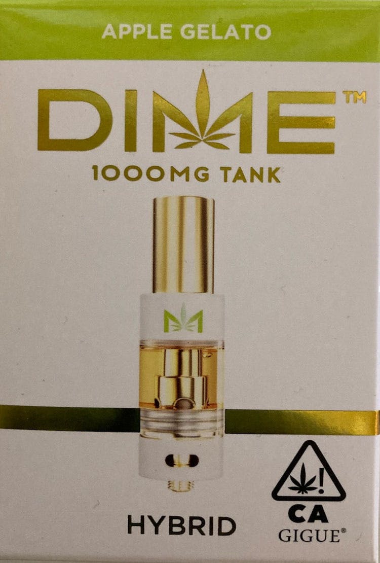 Photograph of product: Dime Apple Gelato 1000mg Tank