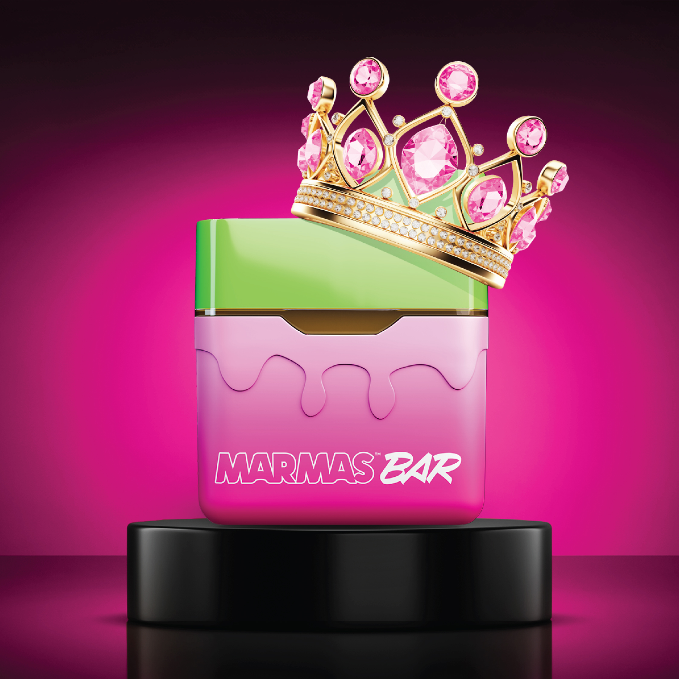 Photograph of product: Marmas Bar Disposable Vape | Kiwi Strawberry | Liquid Diamonds |  1g