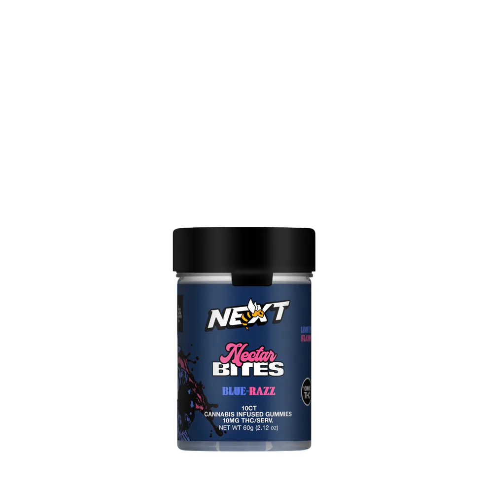 Photograph of product: Next Extracts | Edibles | Blue Razz | 100mg