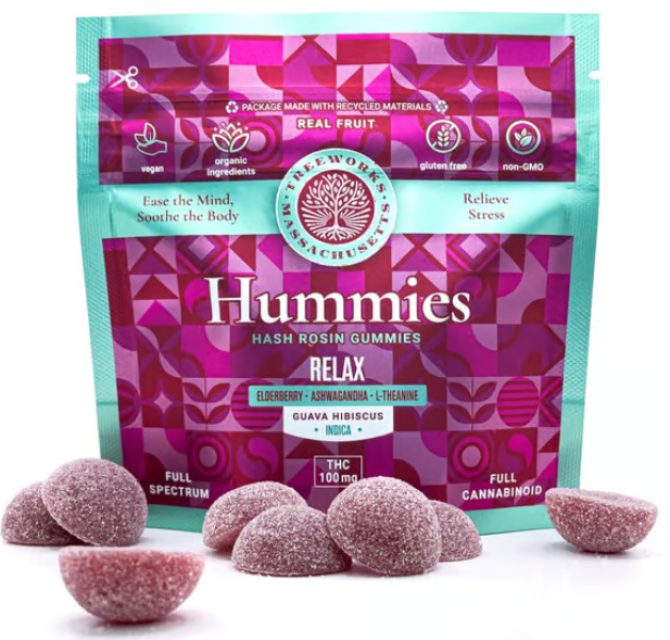 Photograph of product: Treeworks | Relax Hummies | 10 Pack 100mg