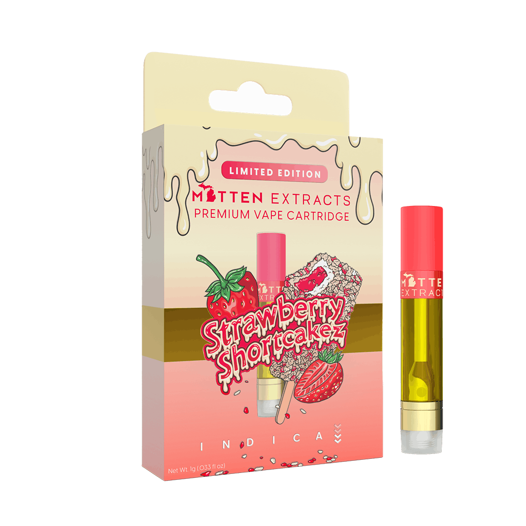 Photograph of product: Mitten Extracts | Strawberry Shortcakez Cartridge