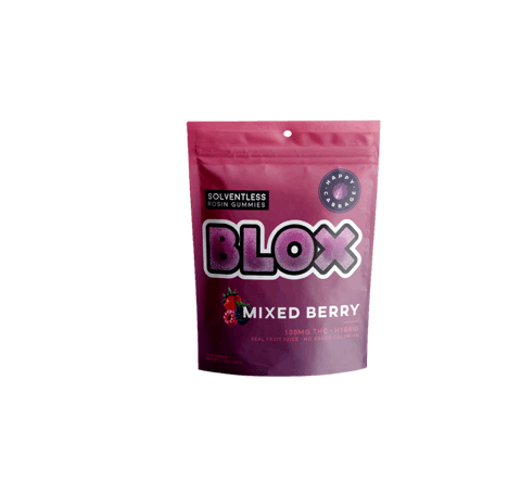 Photograph of product: Blox | Mixed Berry | Rosin Gummies | 10pc x 10mg