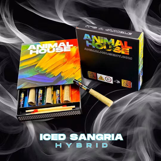 Photograph of product: Animal House | Iced Sangria | Kief Infused Pre-Roll | 7pk x 0.5g