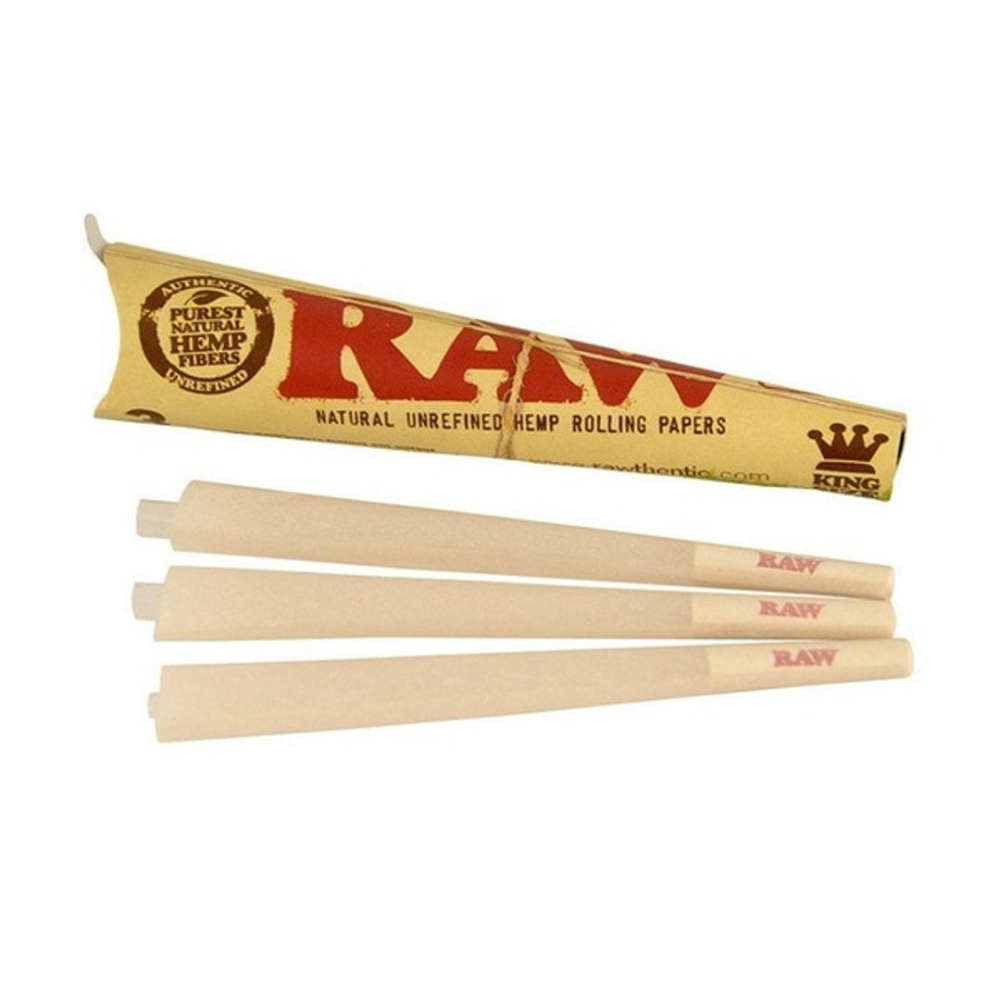 Photograph of product: RAW | Organic Hemp King Size Cone | 3ct
