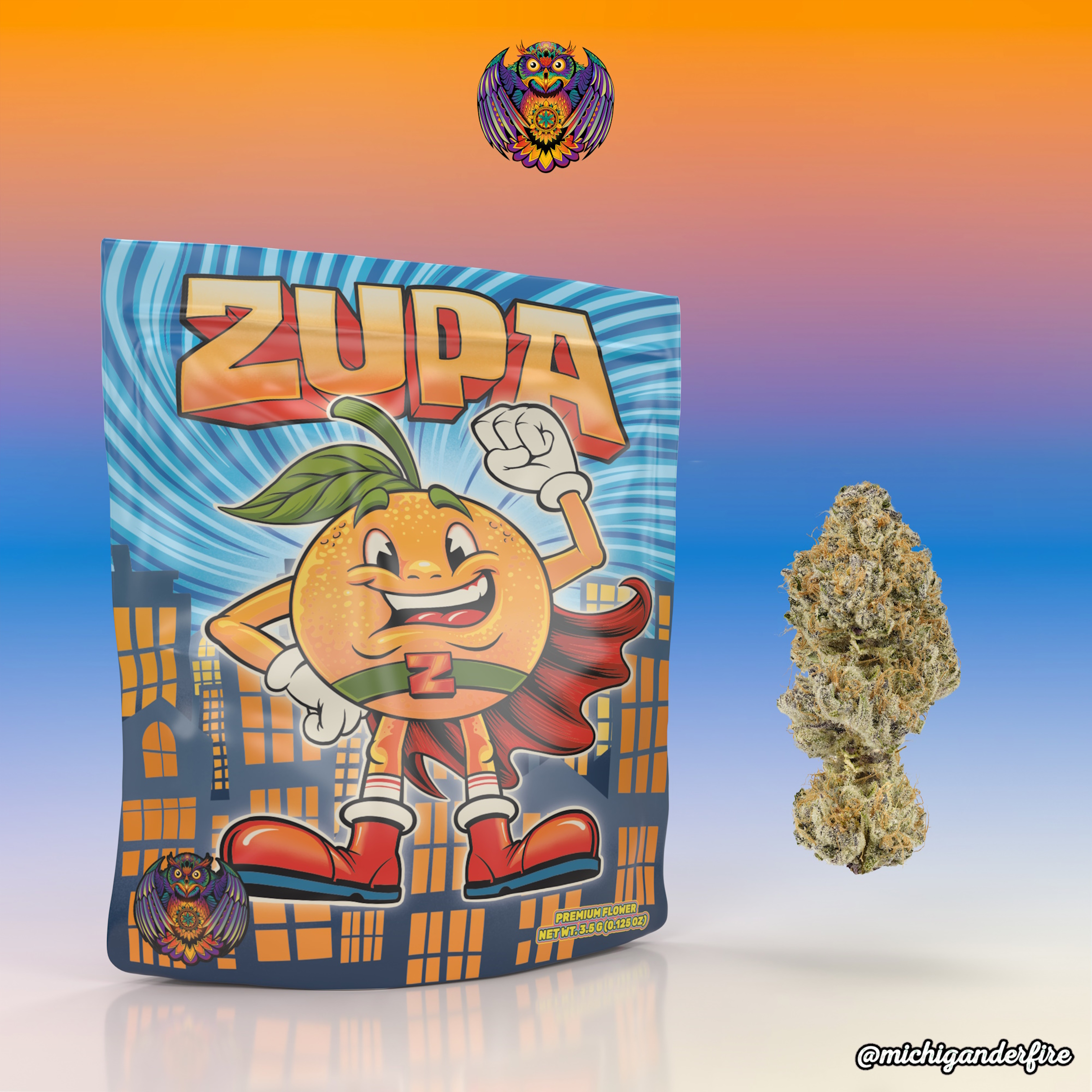 Photograph of product: Michigander Fire Zupa - 3.5g