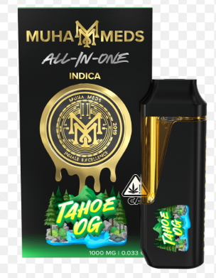 Photograph of product: TAHOE OG 1G DISTILLATE ALL-IN-ONE - 1 G