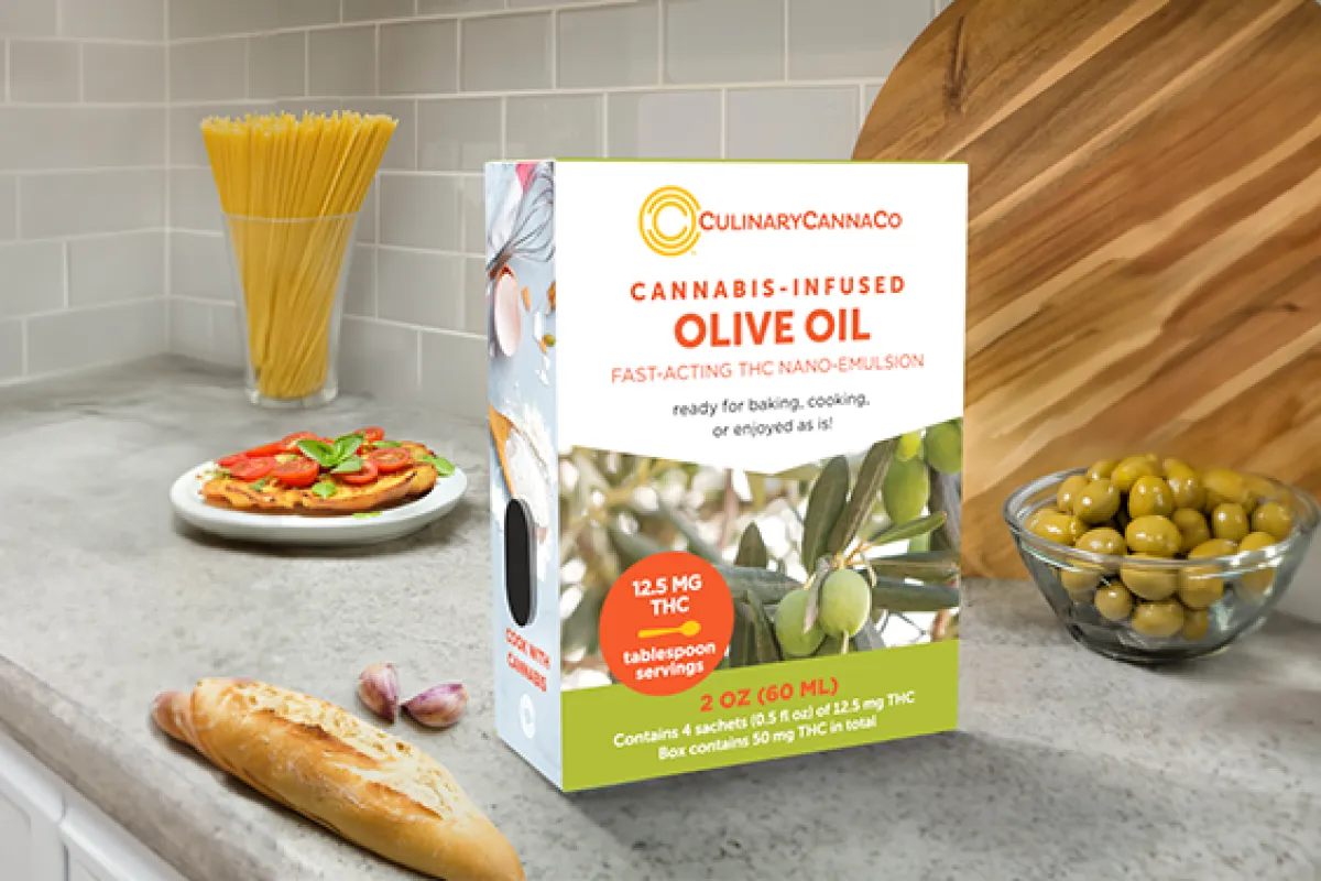Photograph of product: CulinaryCannaCo Infused Olive Oil 8pk