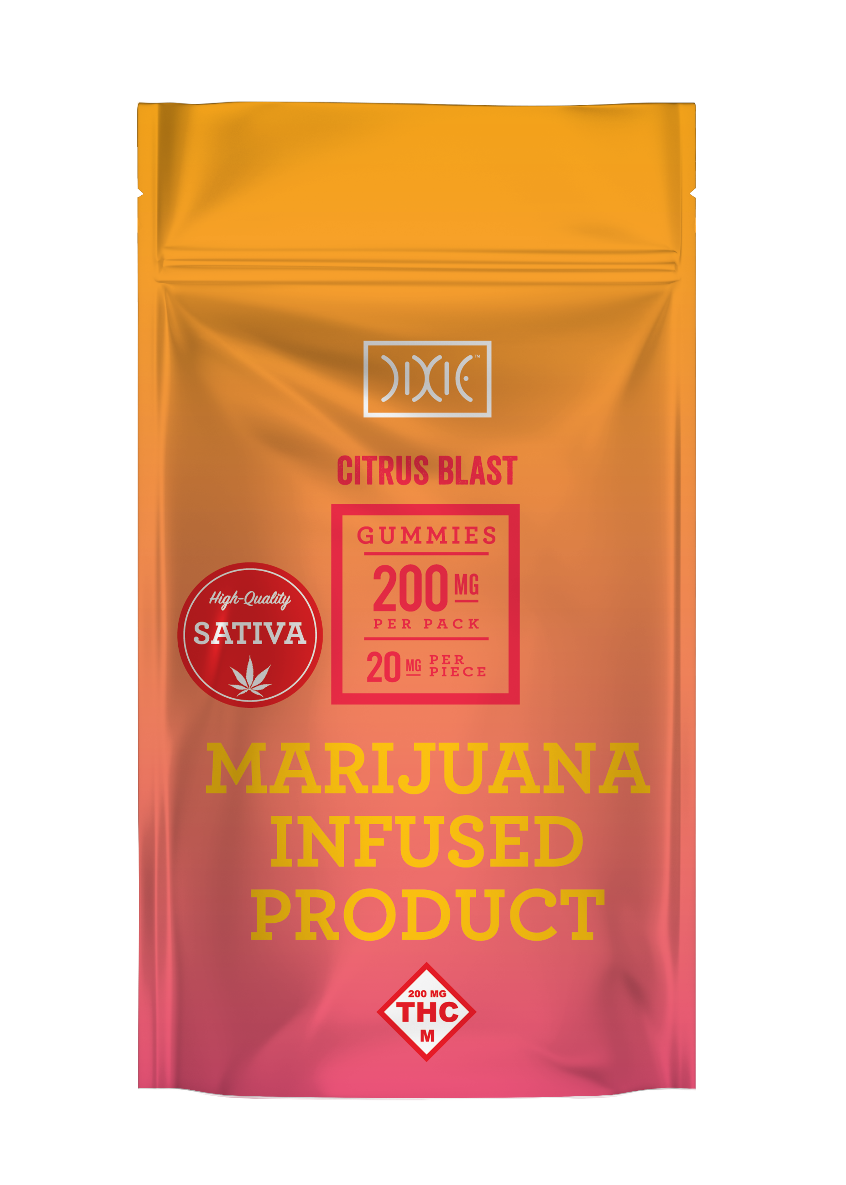 Photograph of product: Citrus Blast - Oui'd Gummies - 200mg
