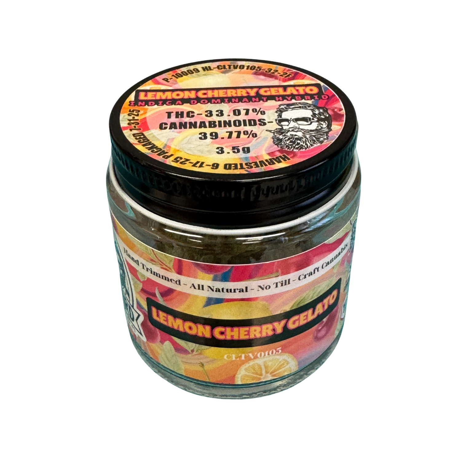 Photograph of product: Lemon Cherry Gelato | Bushy Beard - 3.5g