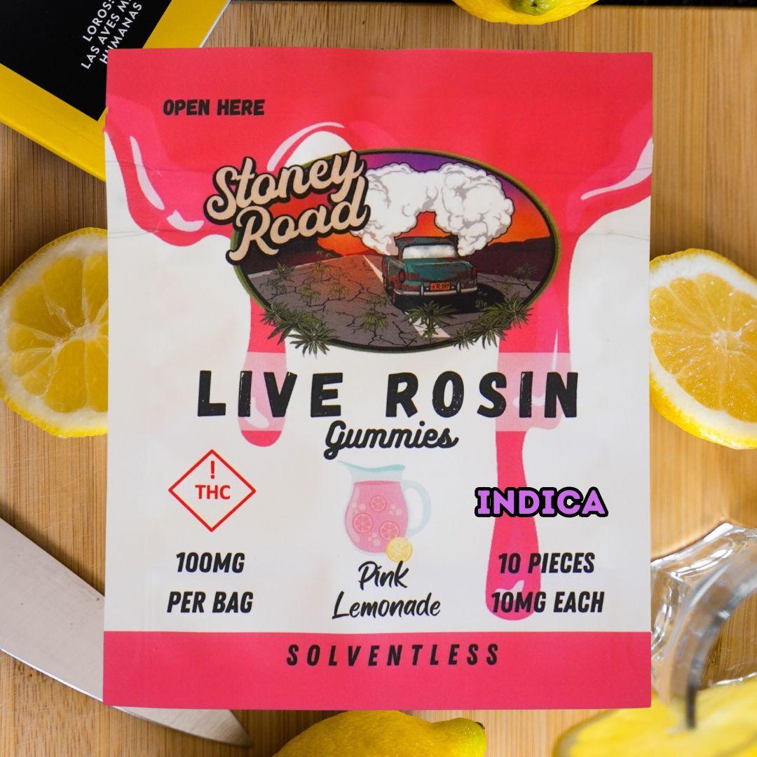 Photograph of product: Stoney Road | Pink Lemonade | 100MG Gummies