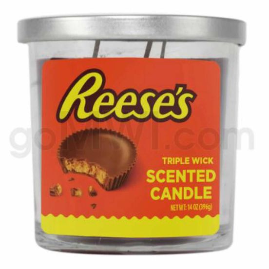 Photograph of product: Reese's Peanut Butter Cup Candle 14oz. - 