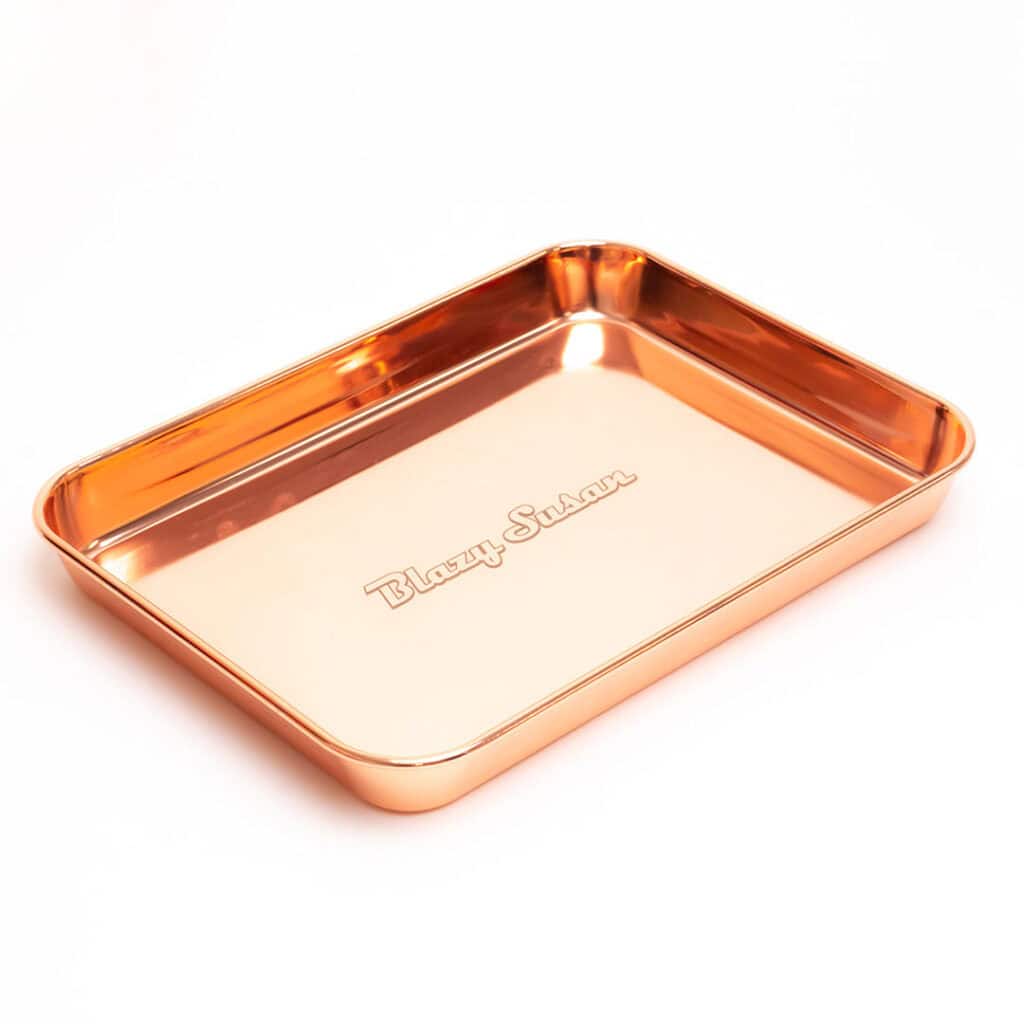 Photograph of product: Stainless Steel Rolling Tray | Rose Gold