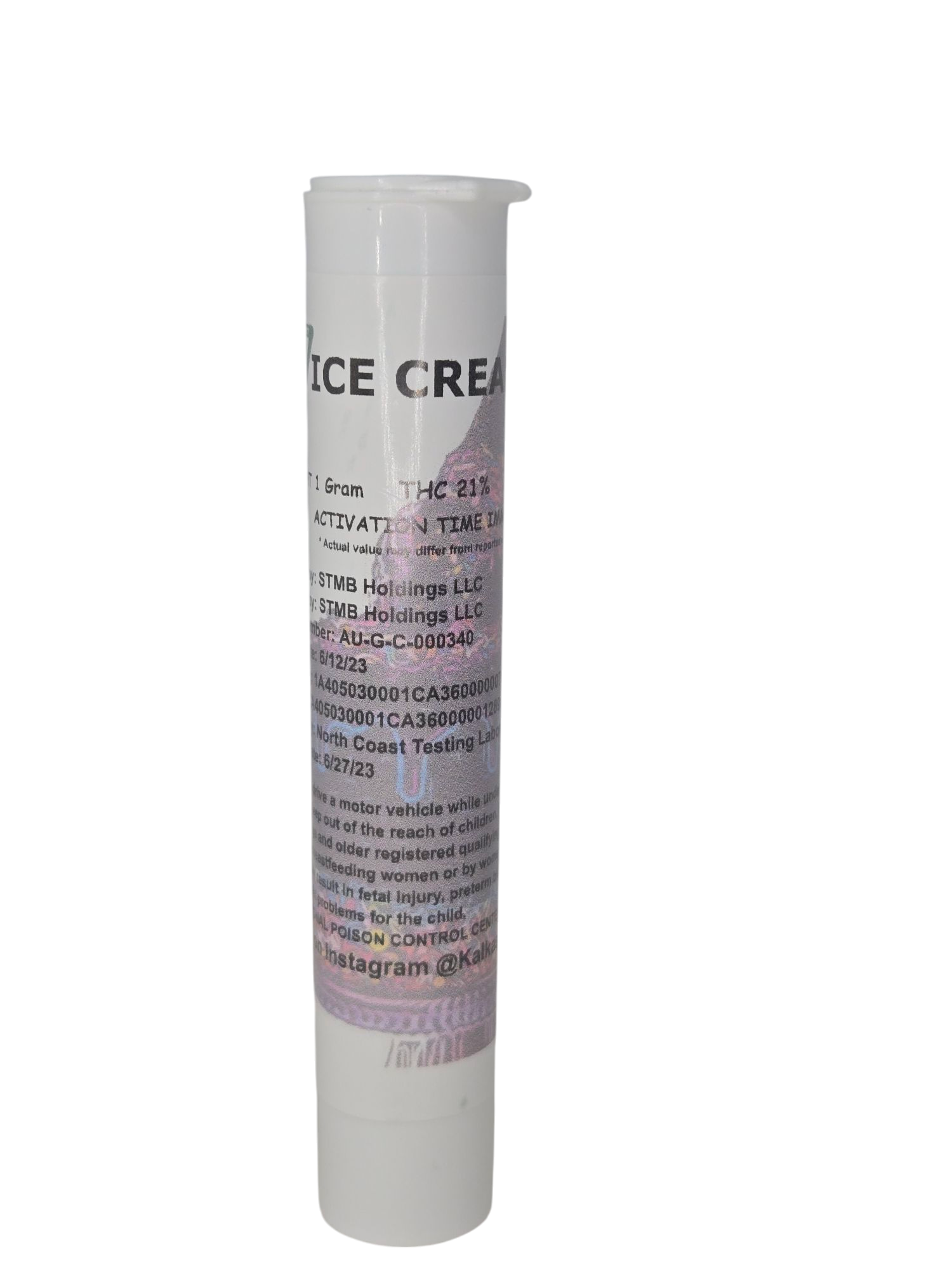 Photograph of product: Ice Cream Cake | 1g Preroll