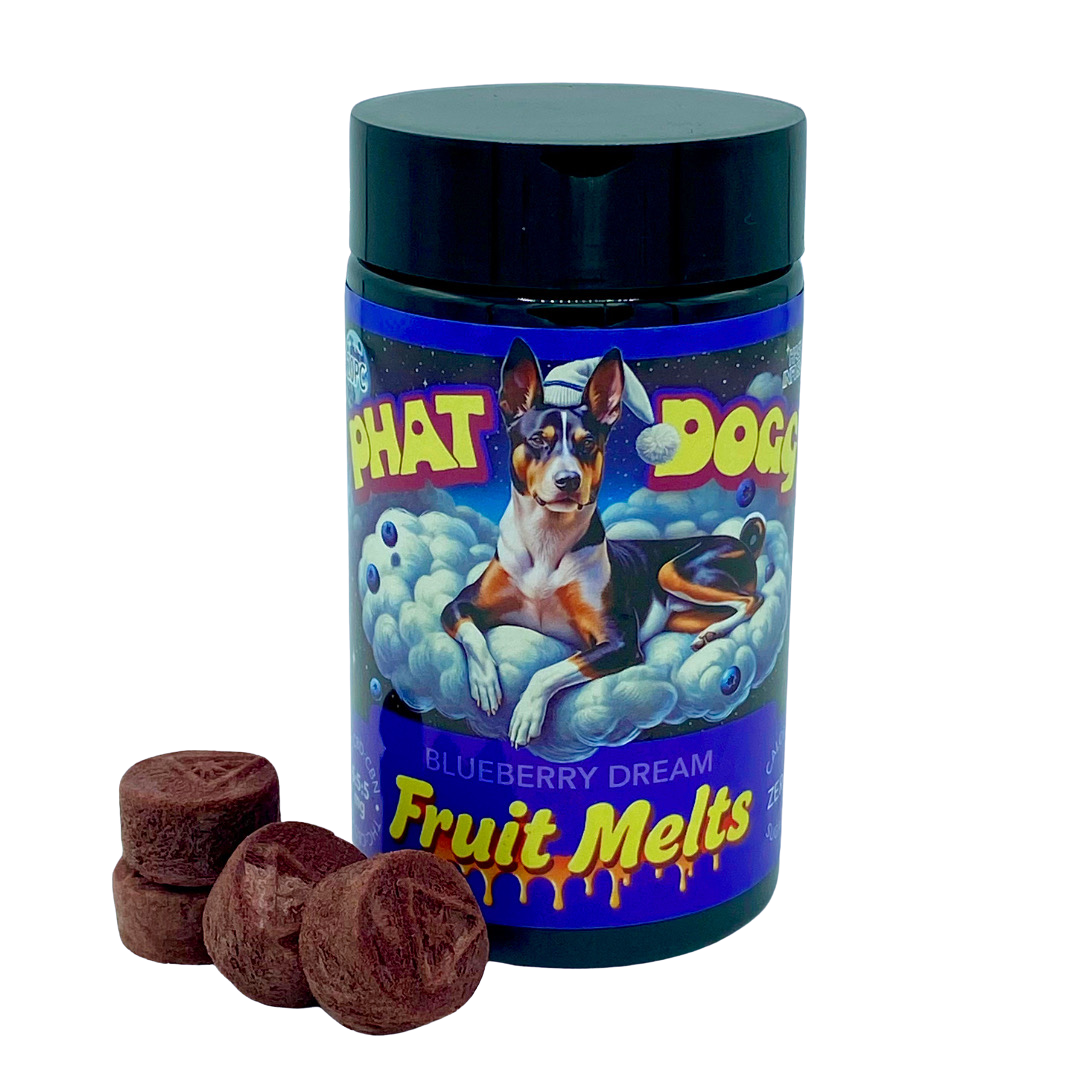 Photograph of product: 100mg Blueberry Dream Fruit Melts