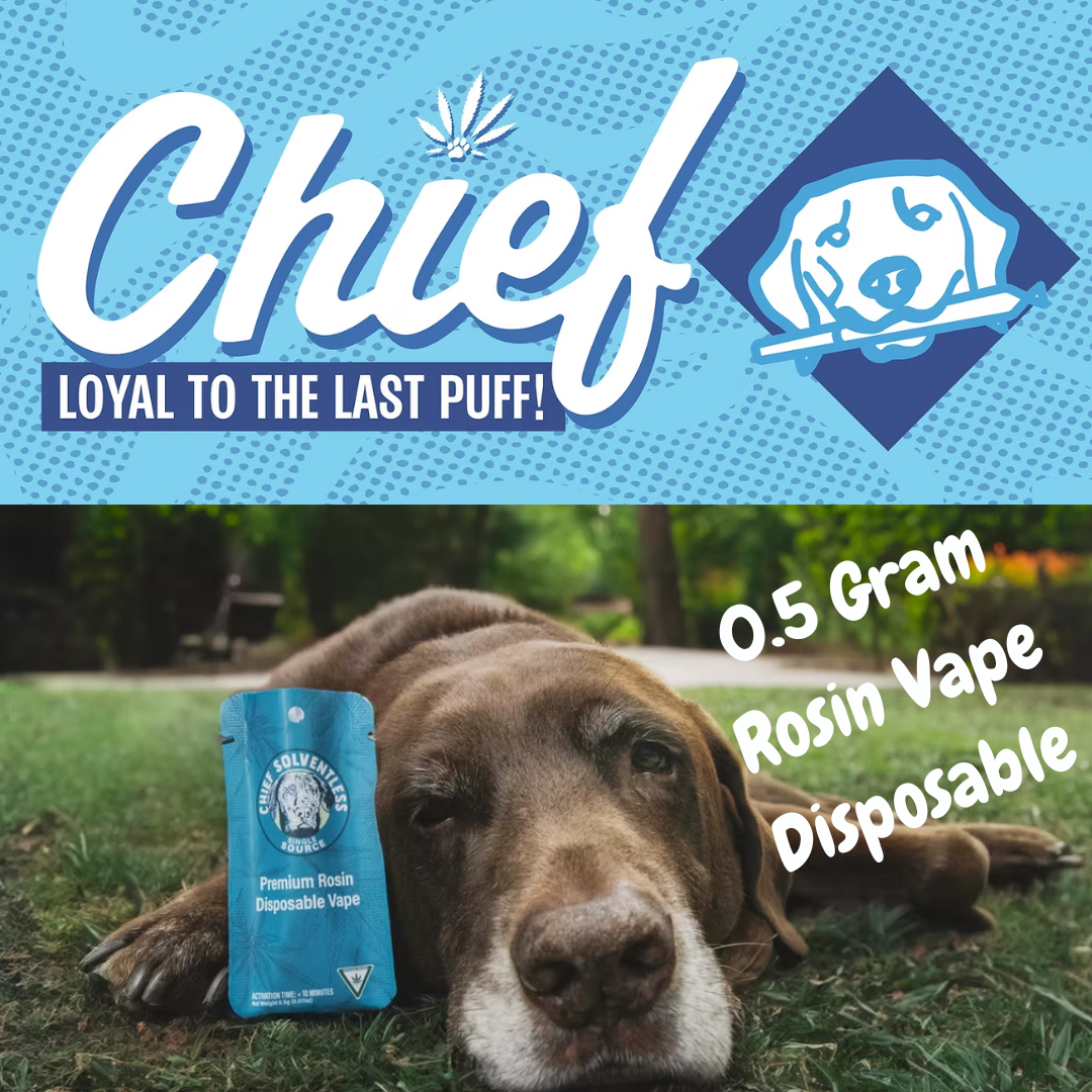 Photograph of Product: Chief 0.5g Rosin Disposable - Biker Kush - REC