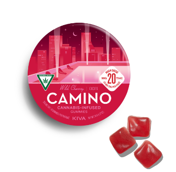 Photograph of product: Wild Cherry 200mg Gummies By Camino