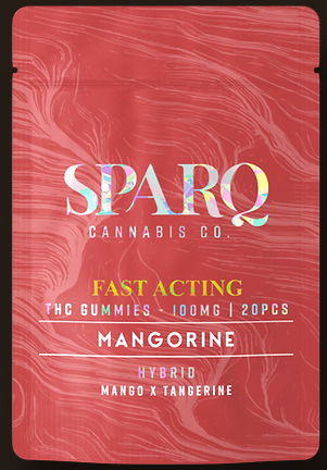 Photograph of product: Sparq Mangorine 5mg Gummies