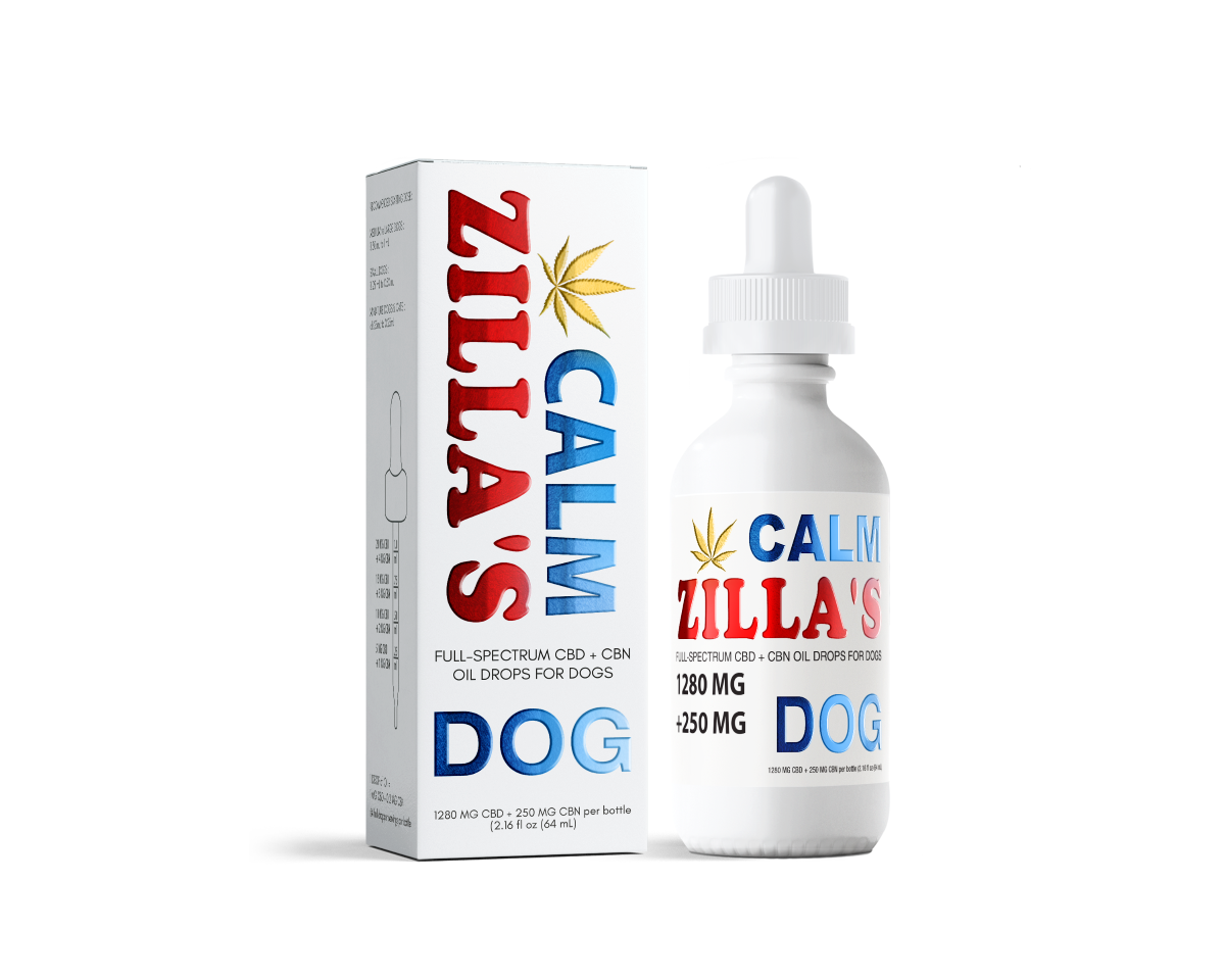 Photograph of product: ZILLA'S - FULL SPECTRUM CALM DOG DROPS - 2560MG CBD