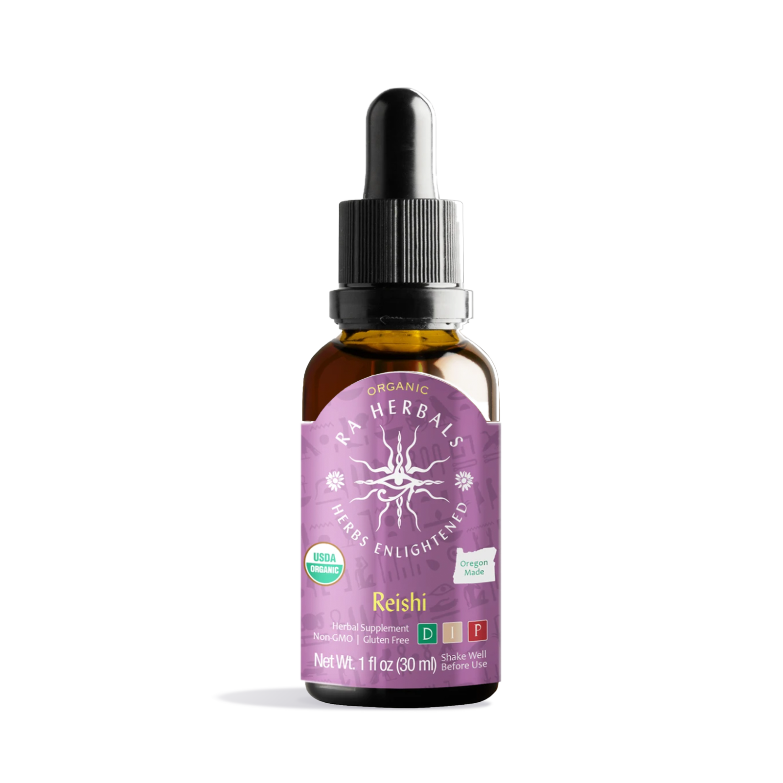 Photograph of product: Ra Herbals Certified Organic Reishi Tincture