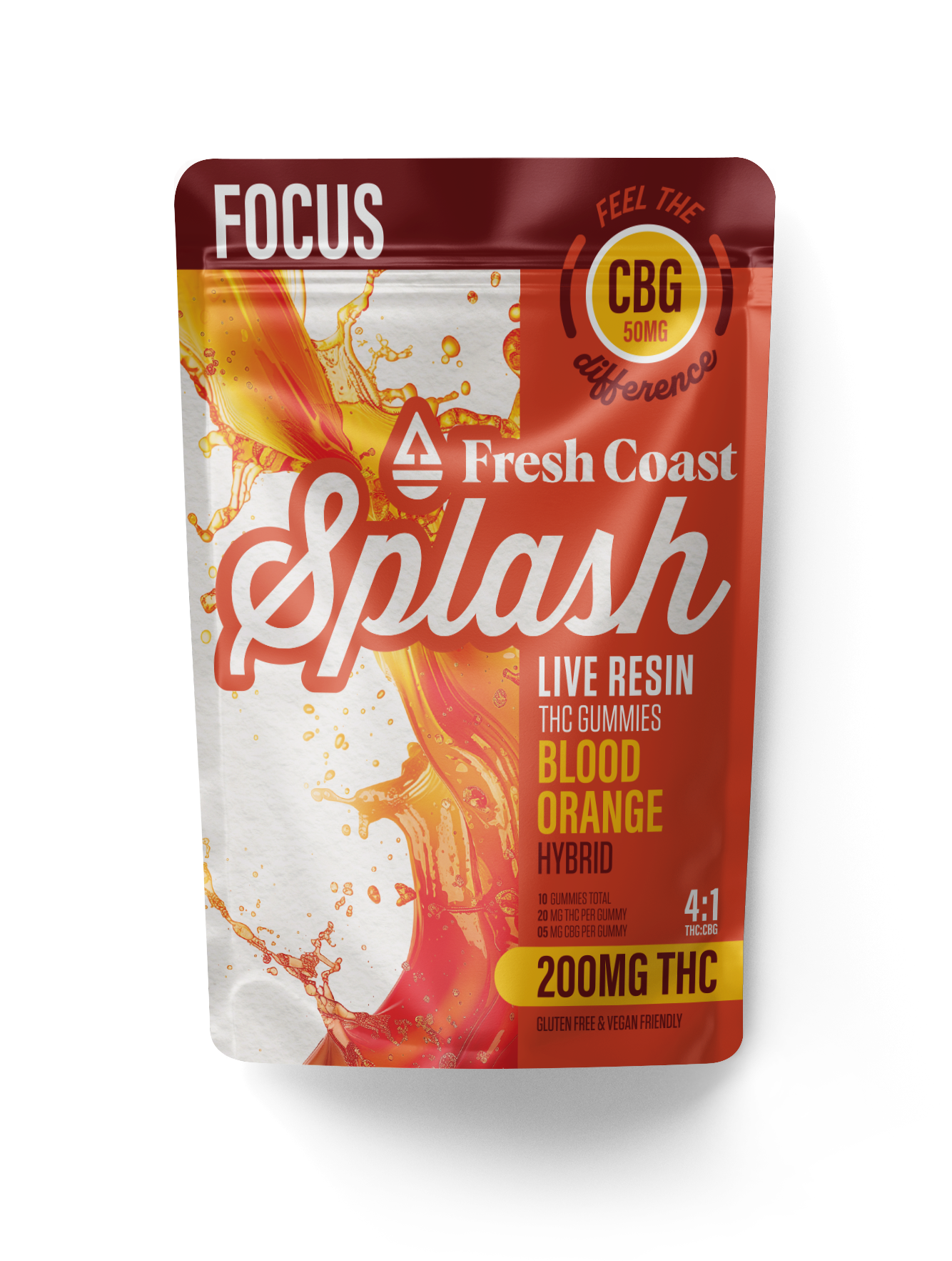 Photograph of product: Blood Orange | 4:1 CBG | 200mg Live Resin Gummies