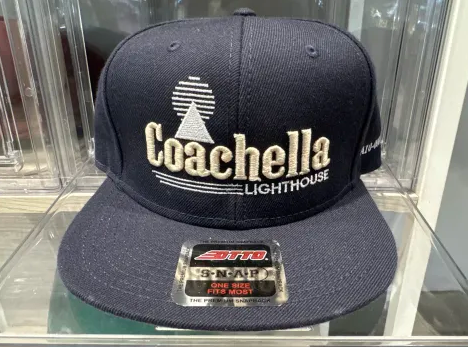 Photograph of product: Lighthouse | Bold Print | Snapback Hat Navy