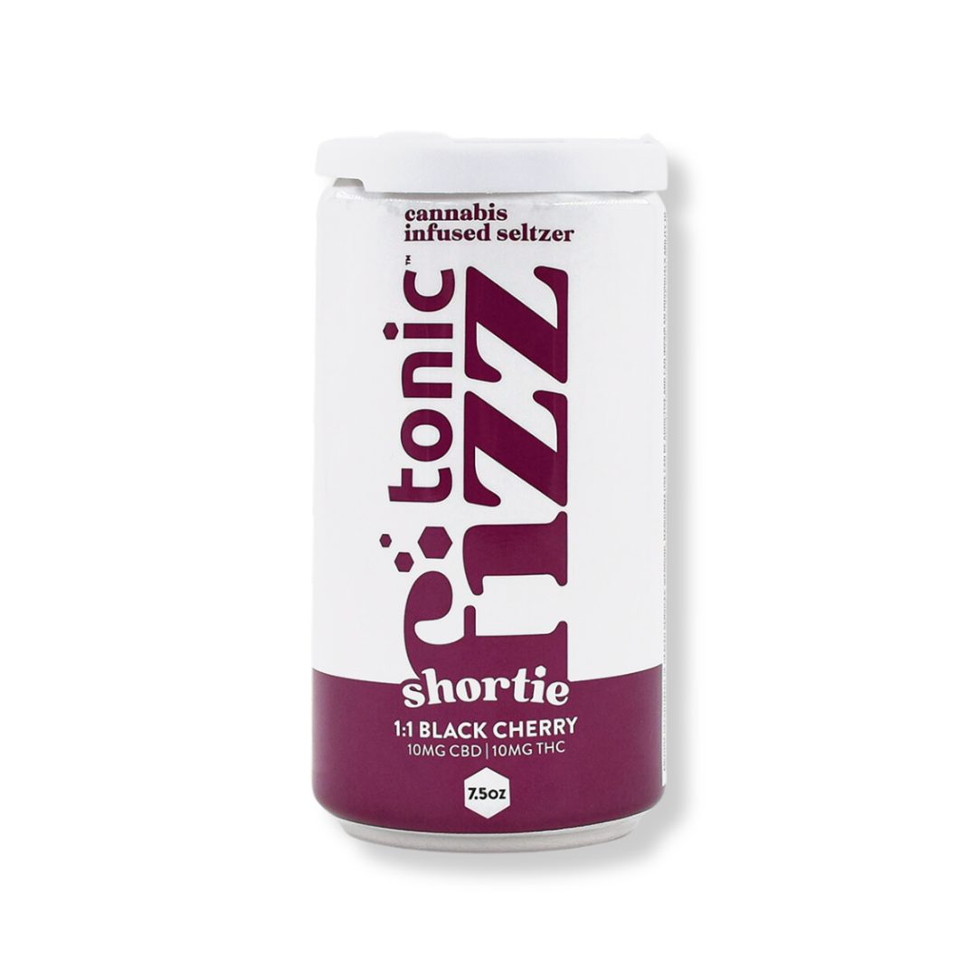 Photograph of product: Tonic Fizz - Black Cherry - 1:1 Seltzer Beverage - 10mg - 7.5oz