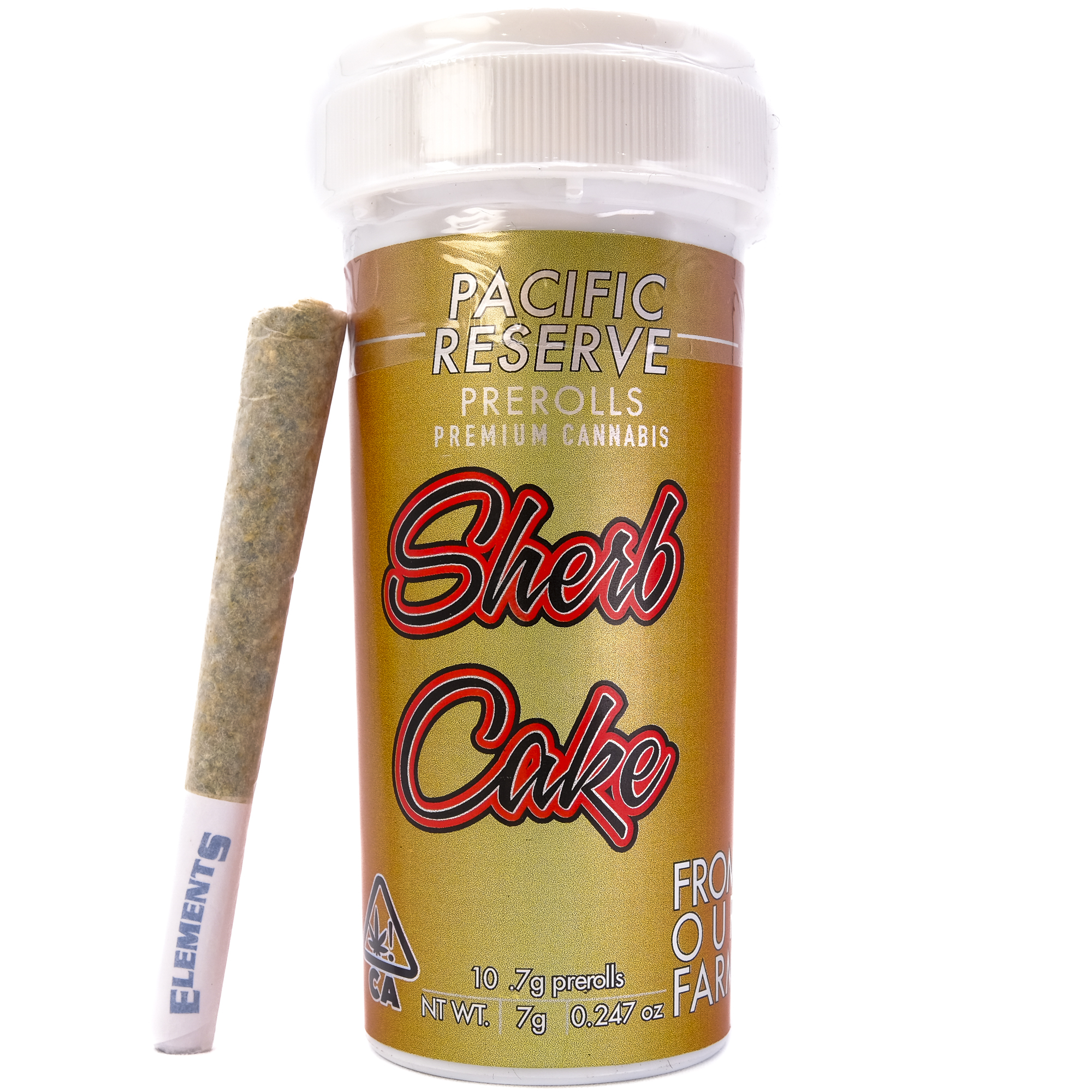 Photograph of product: Sherb Cake 7g 10 Pack Pre-Rolls - Pacific Reserve