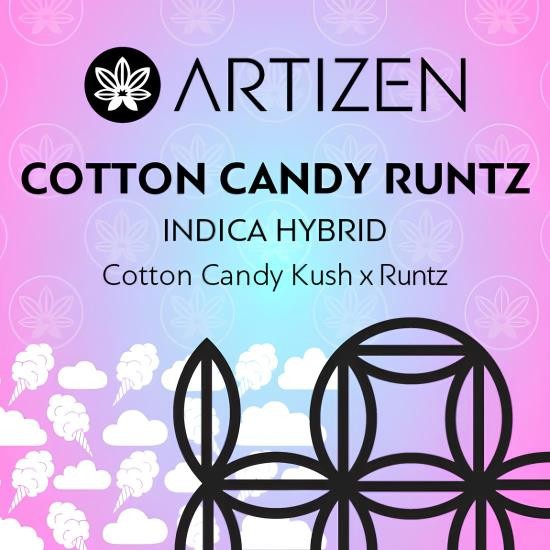 Photograph of product: Artizen: Cotton Candy Runtz (I/H) - 7g