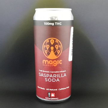 Photograph of product: Soda 12oz Sasparilla (MAGIC NUMBER)