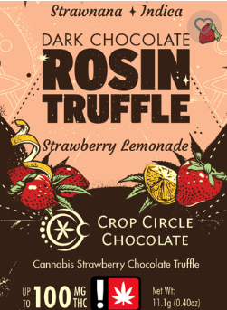 Photograph of product: Crop Circle | High Dose Truffle | Strawberry Lemonade | 100mg