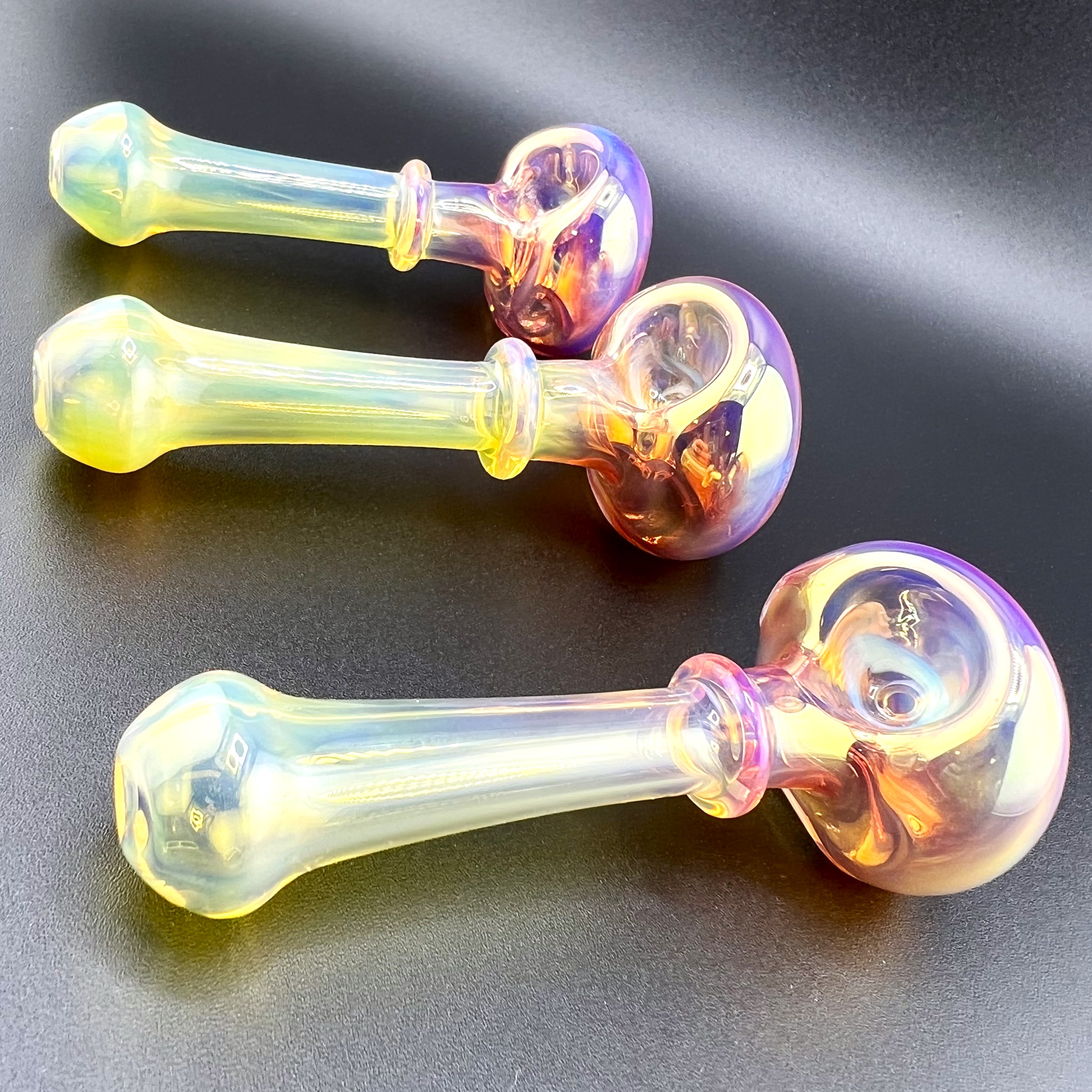 Photograph of product: GLASS | Rose Gold Frit Spoon