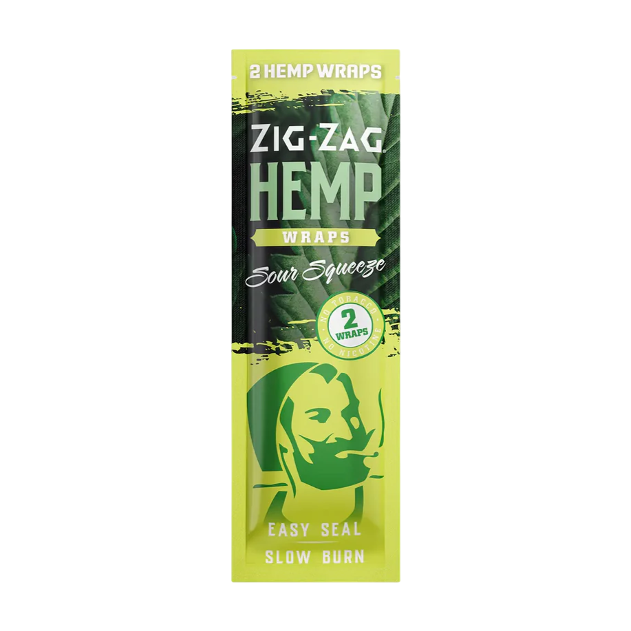 Photograph of product: Zig Zag Hemp Wraps Npp - Sour Squeeze