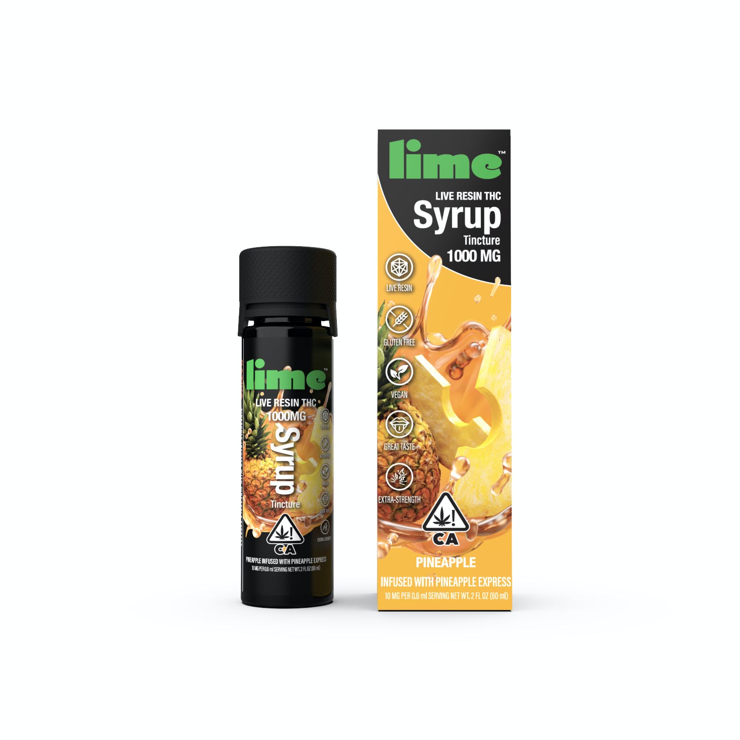 Photograph of product: 1000mg Pineapple (Oui'd) Live Resin Syrup $39