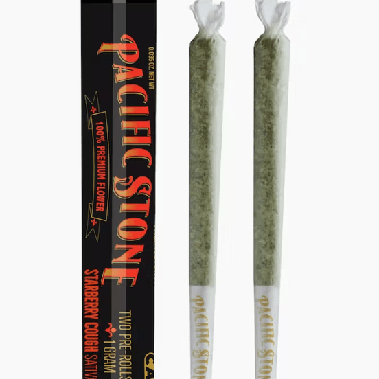 Photograph of product: [Pacific Stone] Preroll 2 Pack - 1g - Starberry Cough (S) - 