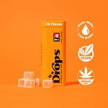 Photograph of product: Drops - Orange Live Rosin Jellies (Creative) - 100mg - 