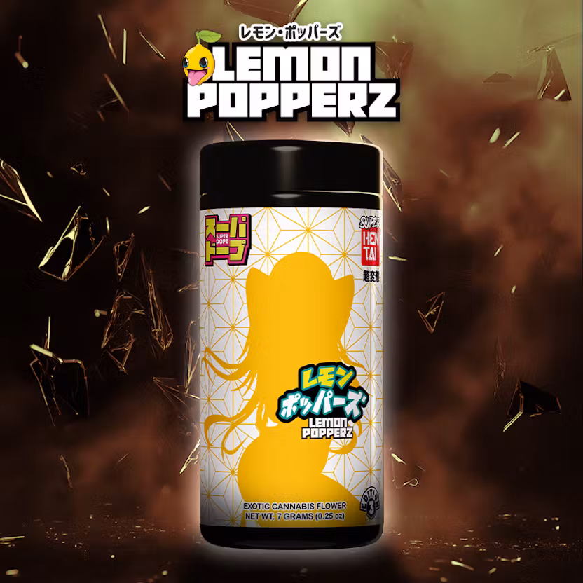 Photograph of product: Fear of Boof x Super Dope - Pre-Pack Flower - (7g) - **LEMON POPPERZ**