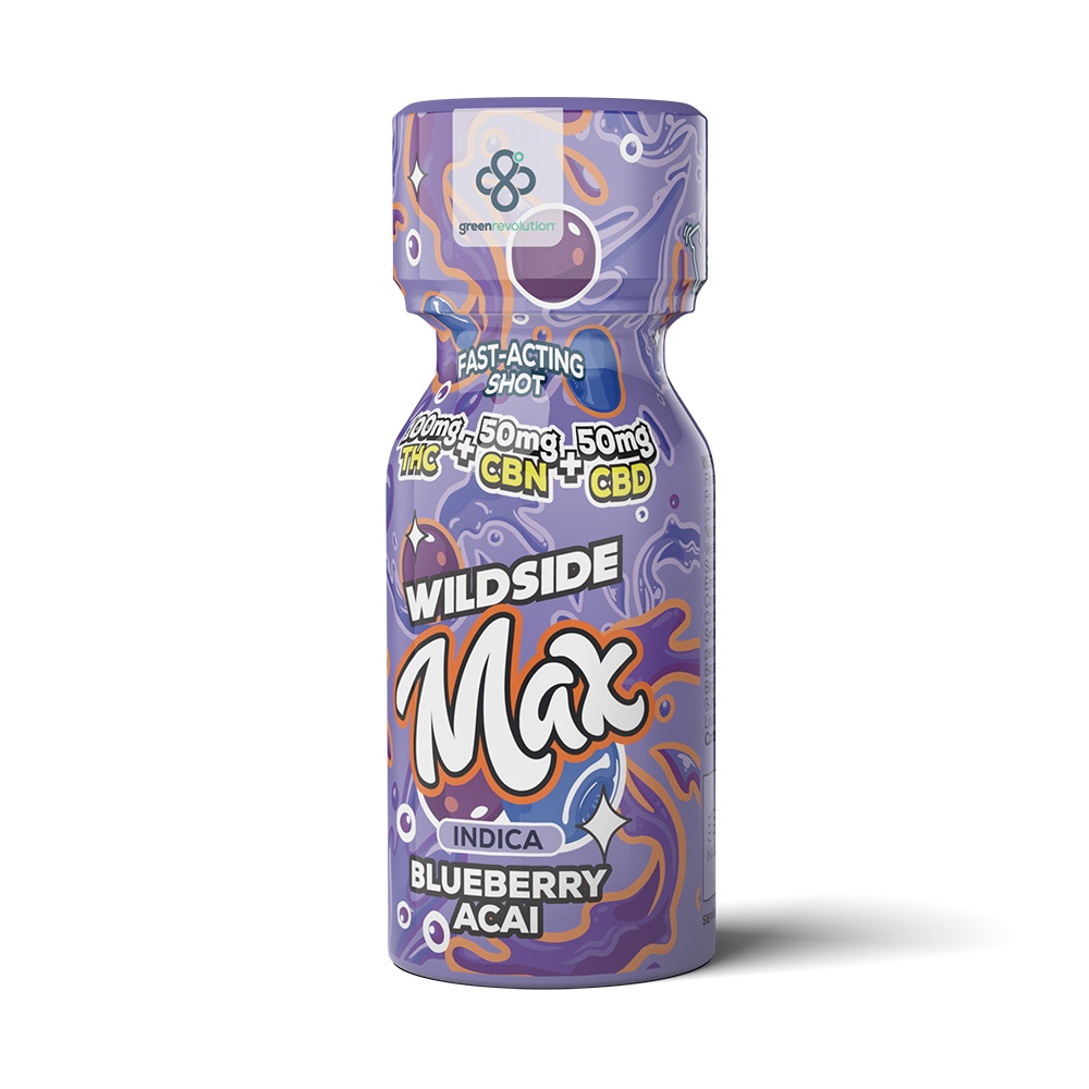 Photograph of product: Blueberry Acai MAX 2:1:1 TH-oui/CBD/CBN Nano Shot | 200mg