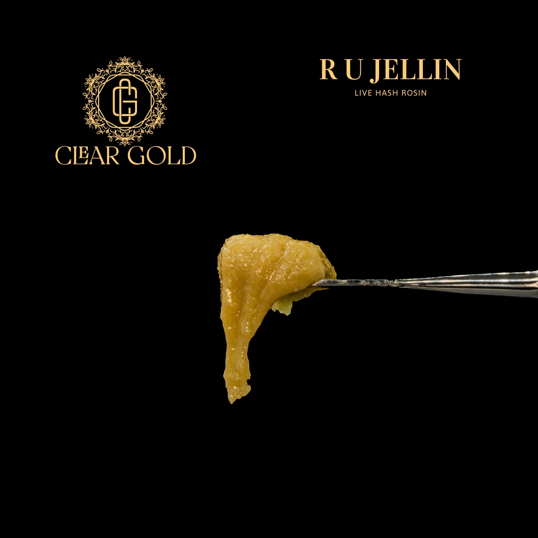 Photograph of product: R U Jellin | Live Rosin | 1G | by Clear Gold Concentrates